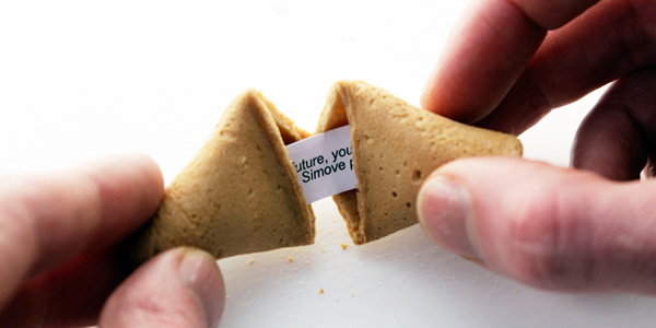 Fortune cookie card