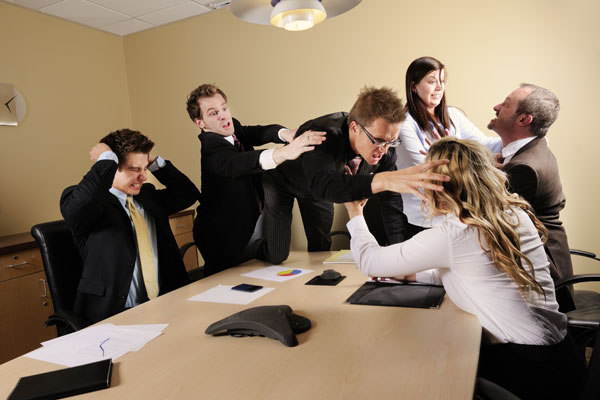 office fight