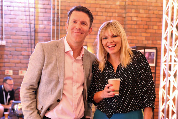 Kate Thornton with event director Simon Farnfield