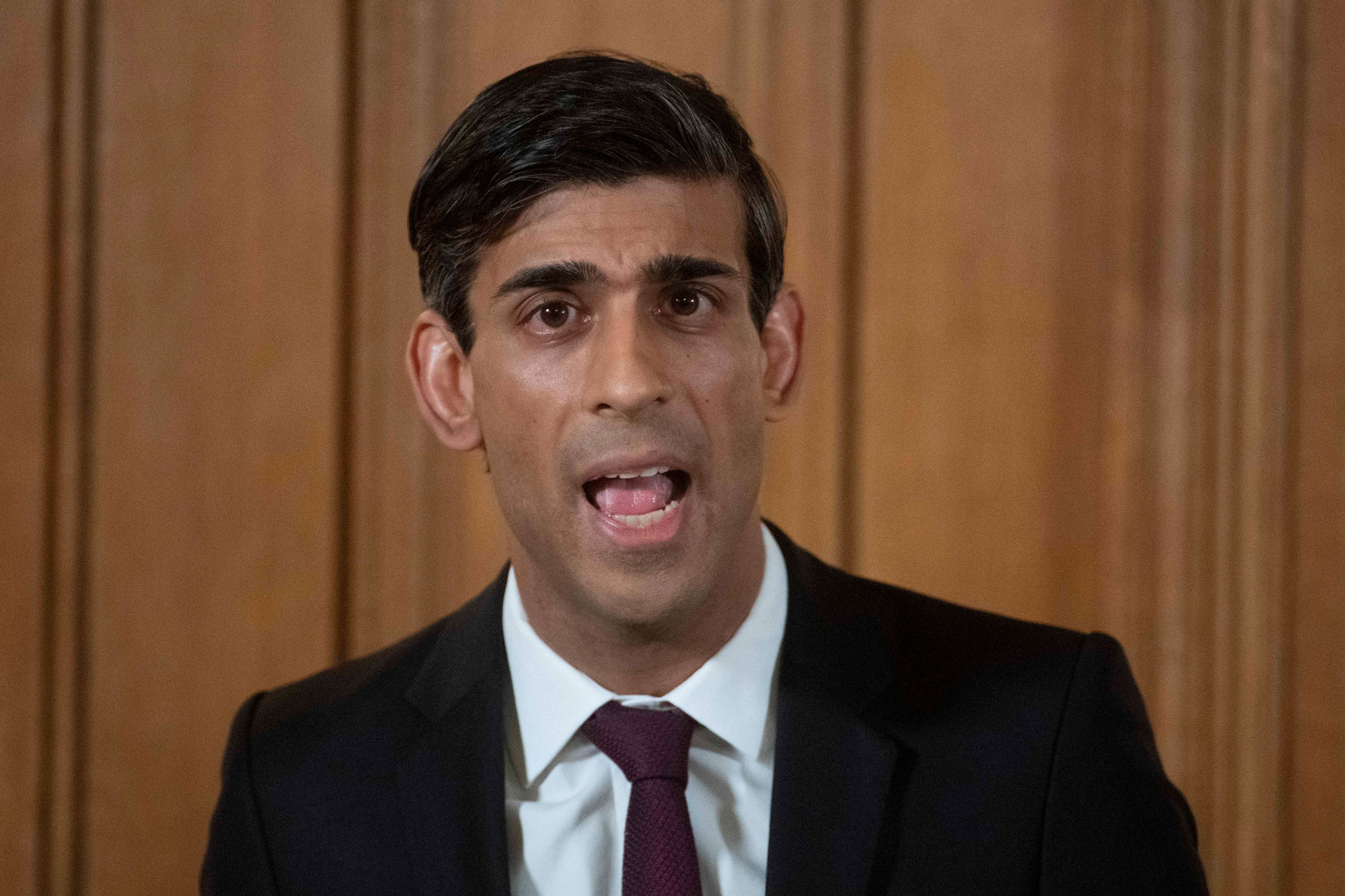 Britain's Chancellor of the Exchequer Rishi Sunak attends a news conference on the ongoing situation with the coronavirus disease (Covid-19) in London, Britain March 20, 2020. Julian Simmonds/Pool via REUTERS/File Photo