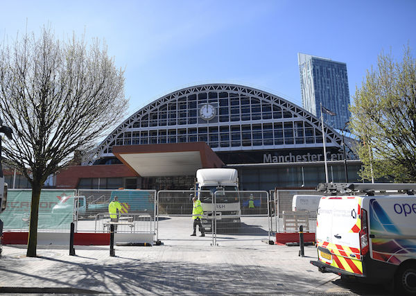 The temporary hospital at the 23,000sqm venue will provide extra bed capacity for Covid-19 patients across the North Wes