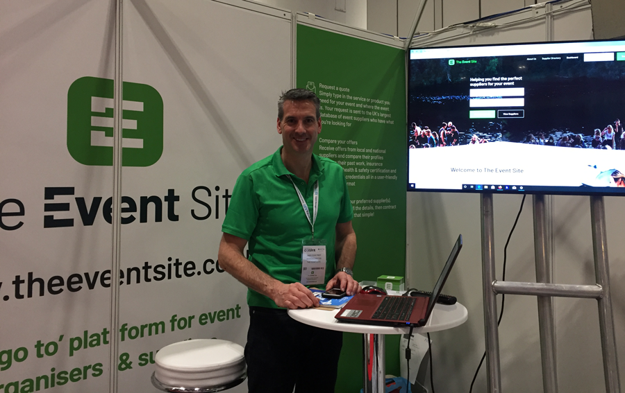 James Cooke-Priest showcasing The Event Site at International Confex