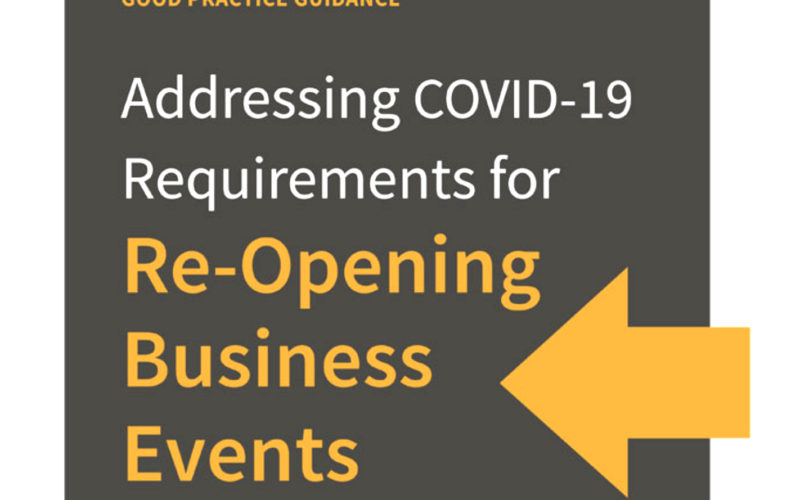 Addressing Covid-19 Requirements for Re-Opening Business Events