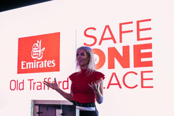 Woman giving a speech