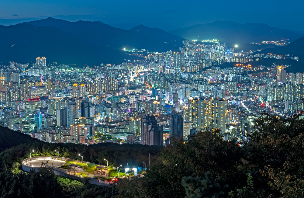 Busan Night Sky
