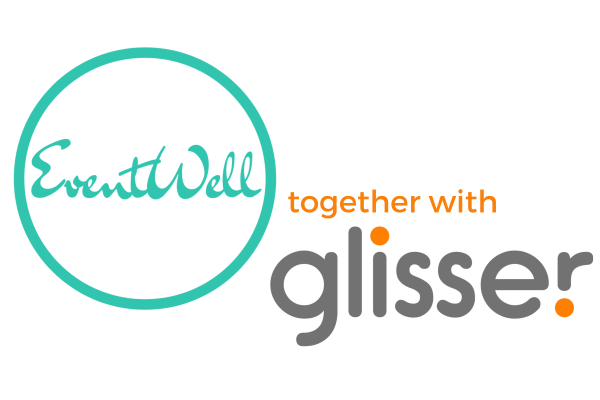 A poster that reads 'EventWell togther with Glisser'