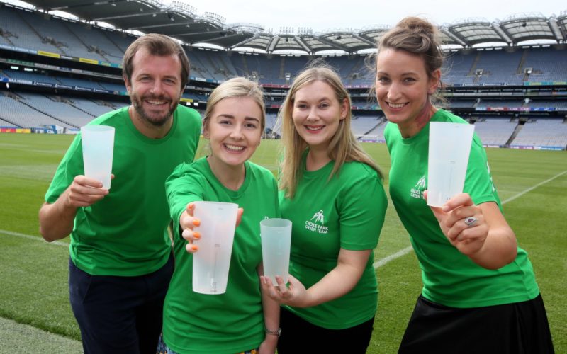 Green team at Croke Park