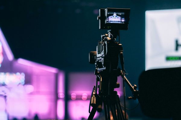 A broadcast camera