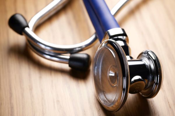 Blue stethoscope