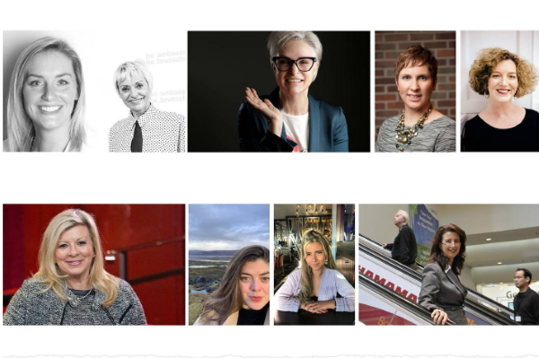 Left to right: Jaimé Bennett, Cecile Koch, Celia Hodson, Bel Hanson, Fiona MacKinnon Left to right: Fay Sharpe, Katherine Nelles, Naomi Hollas, Karin Burger