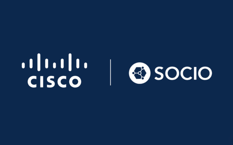 Cisco and Socio logos