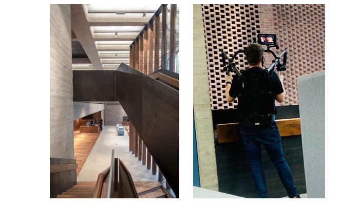 events at number 6 sponsored content image - Interior design and filming crew
