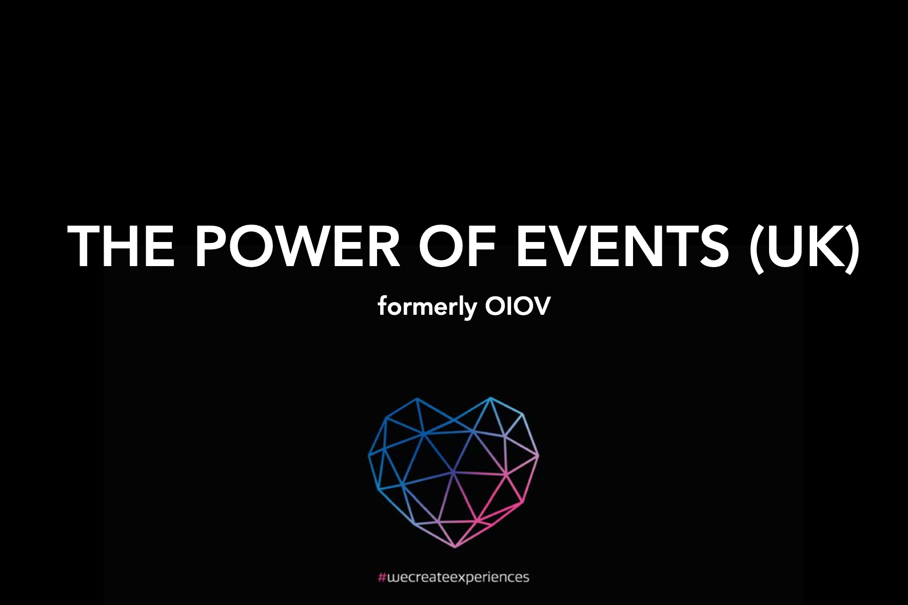 OIOV becomes The Power of Events