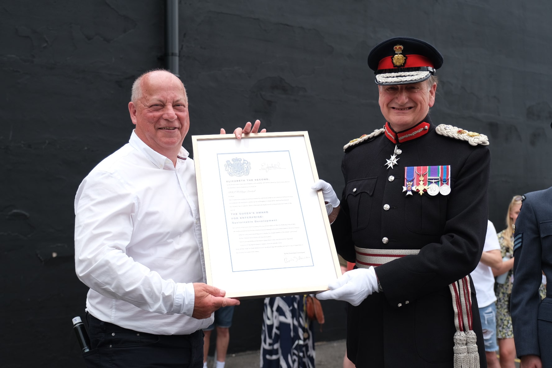 Lord Lieutenant awards DRPG with Queen’s Award at summer conference