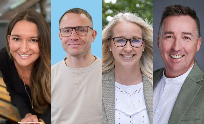 Harriet, Ed, Charli and Rob headshots