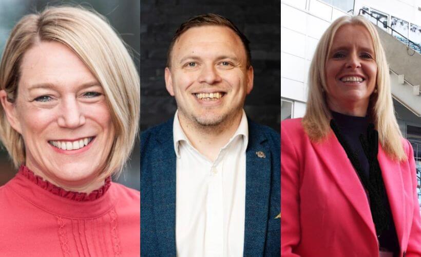Jacqui Page from Sodexo Prestige Venues and Events, Marc Lee from Principality Stadium and Jenni Ford from Coventry Building Society Arena