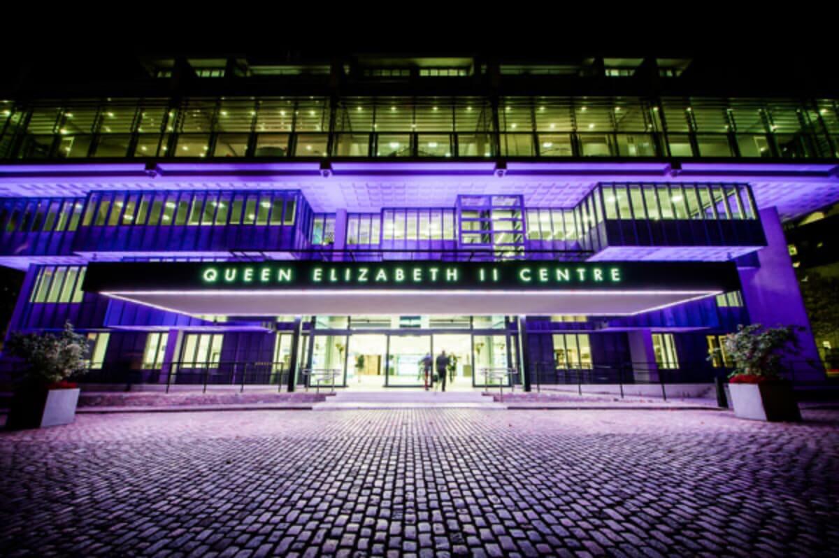 Exterior of QEII Centre
