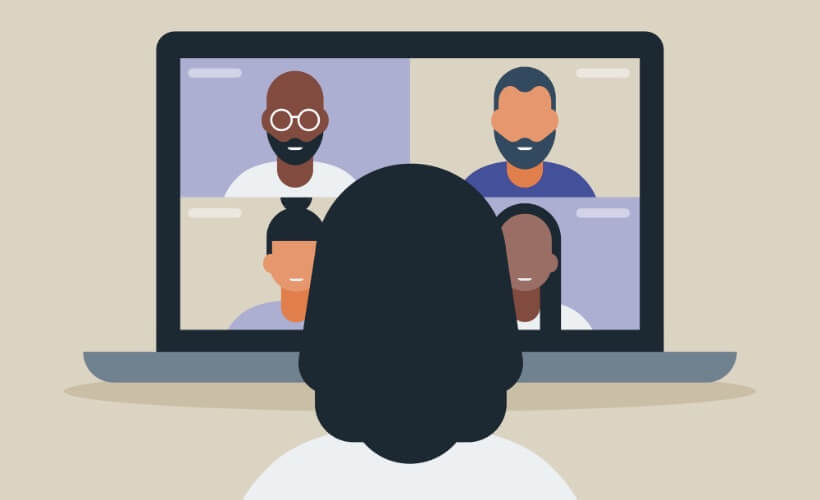 Virtual event graphic