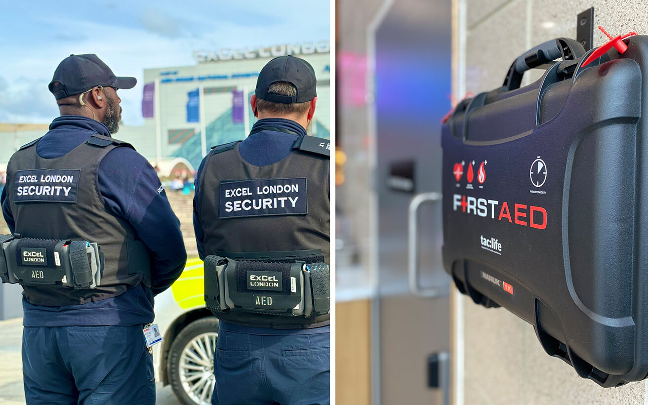 ExCeL London's new body-worn defibrillators and additional venue kits