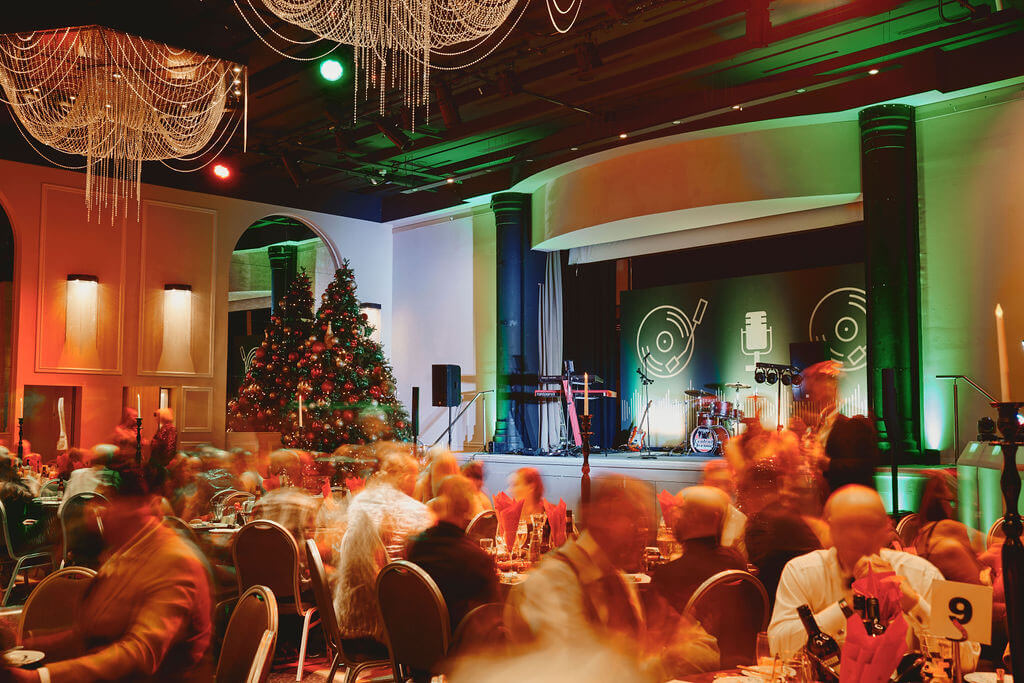 Motown themed Christmas party at Mercure Manchester Piccadilly Hotel, December 2023.