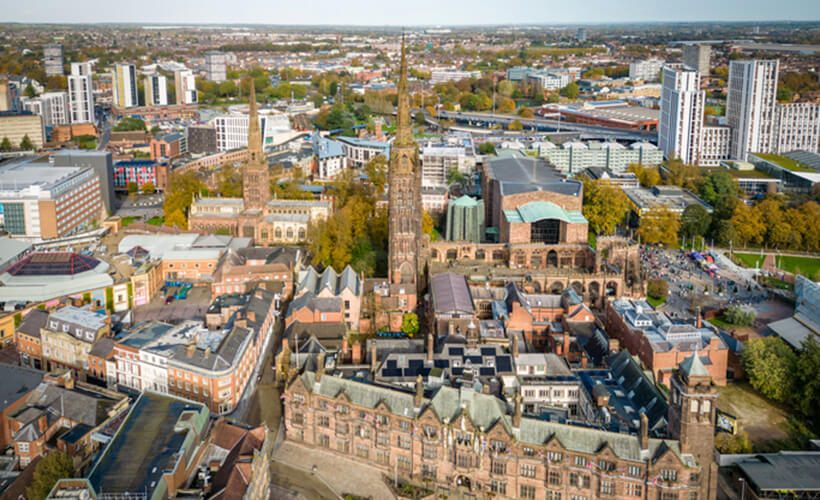 City centre of Coventry
