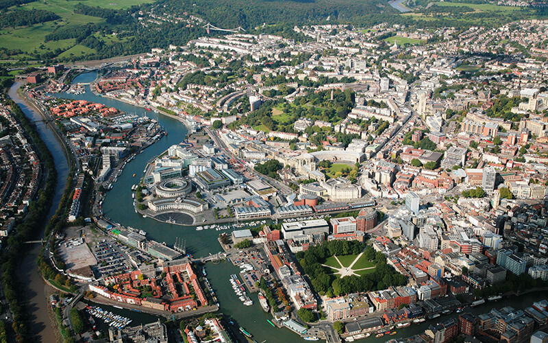 Aerial Shot Of Bristol - Credit Visit West