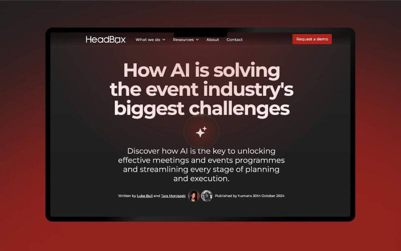 HeadBox launches white paper on AI's role in the events industry