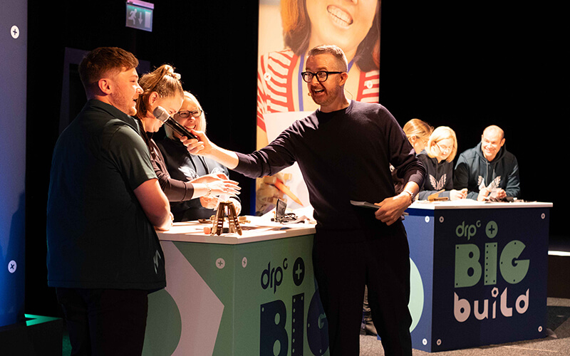 LightBulb Teams Founder, David Meade presenting The Big Build event