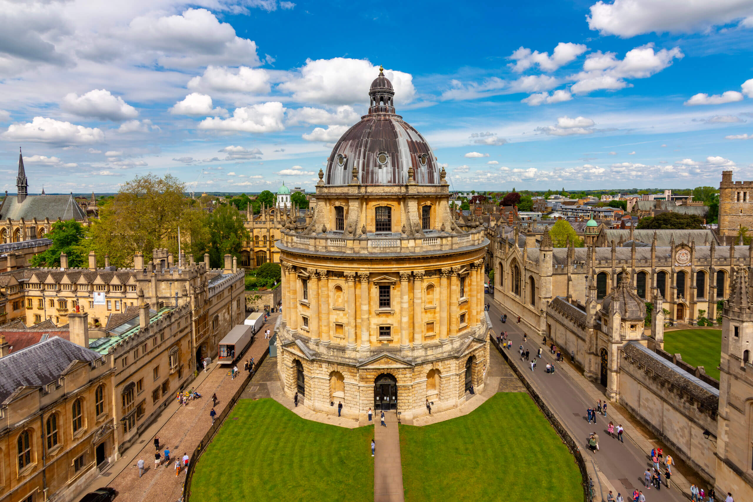 Oxford cityscape with Radcliffe Camera, UK