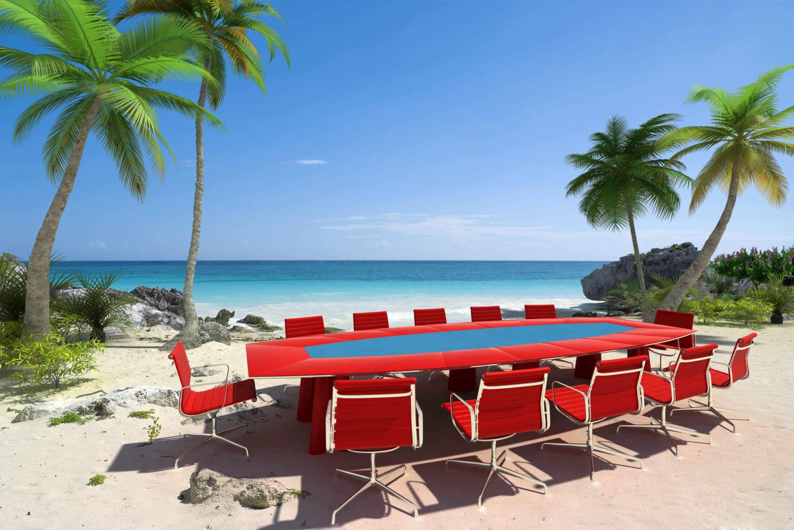Meeting room at the beach