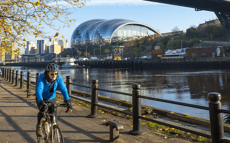 Newcastle cyclist image CN
