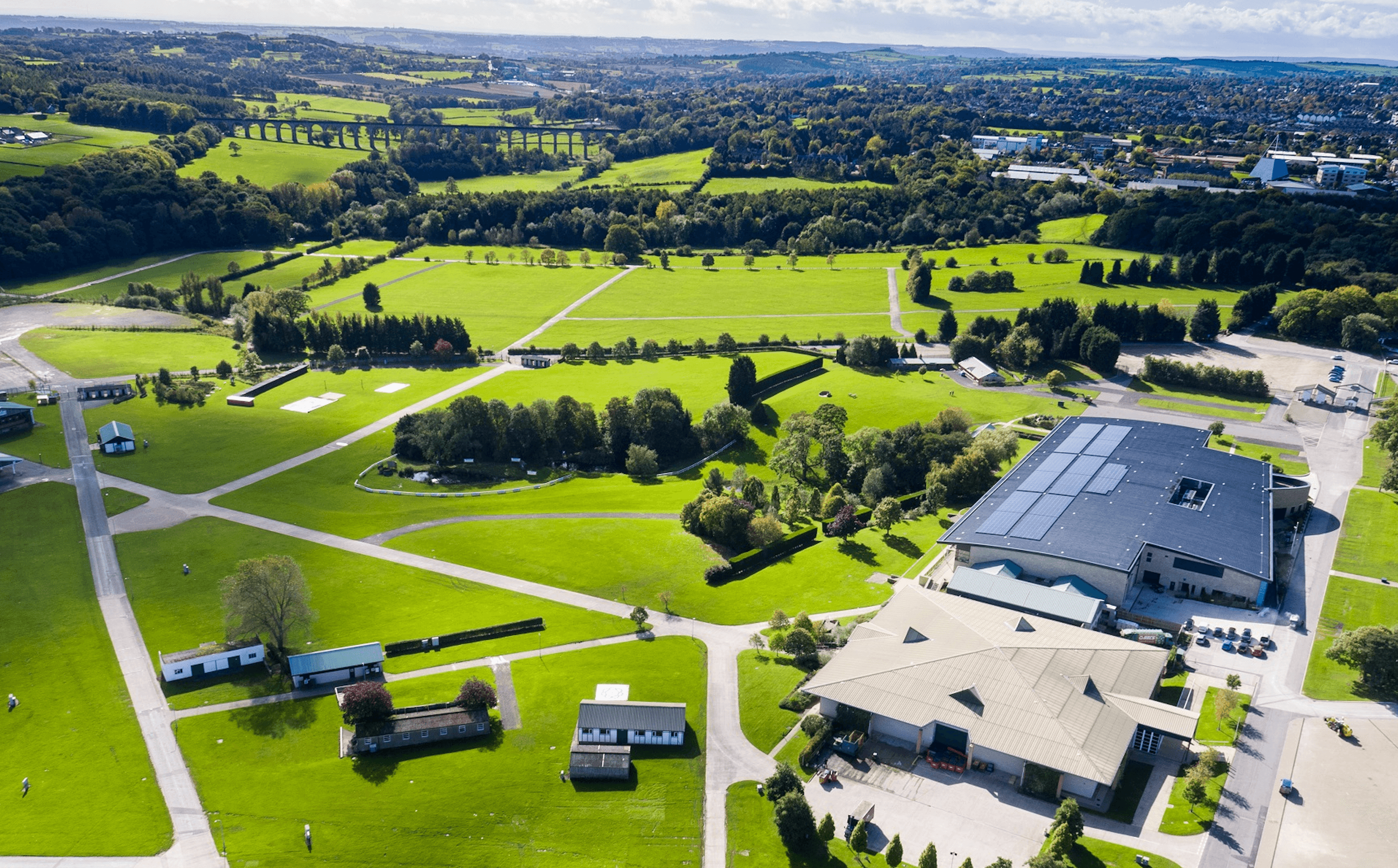 Aerial shot of Yorkshire