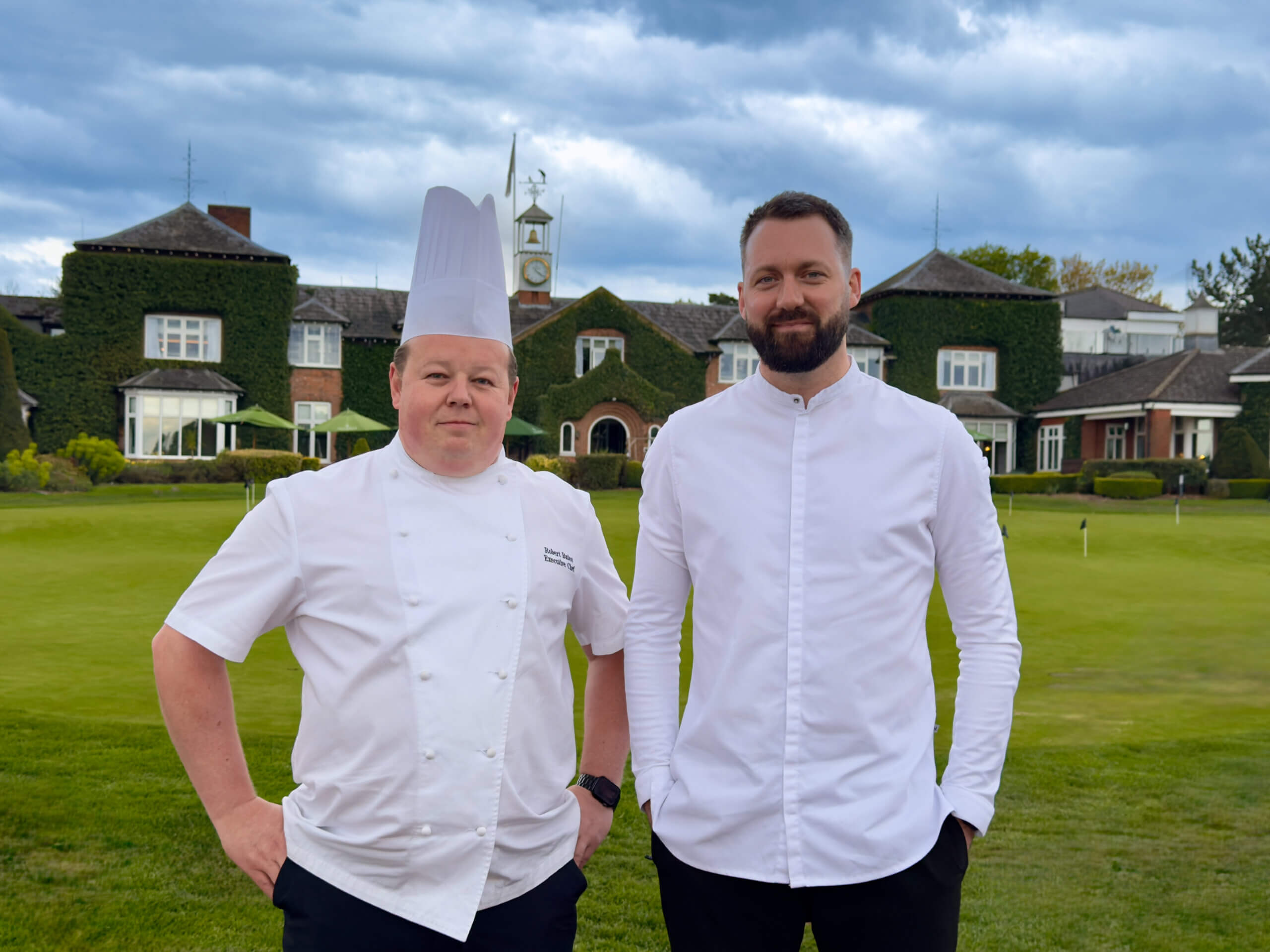 Tom Shepherd with Chef