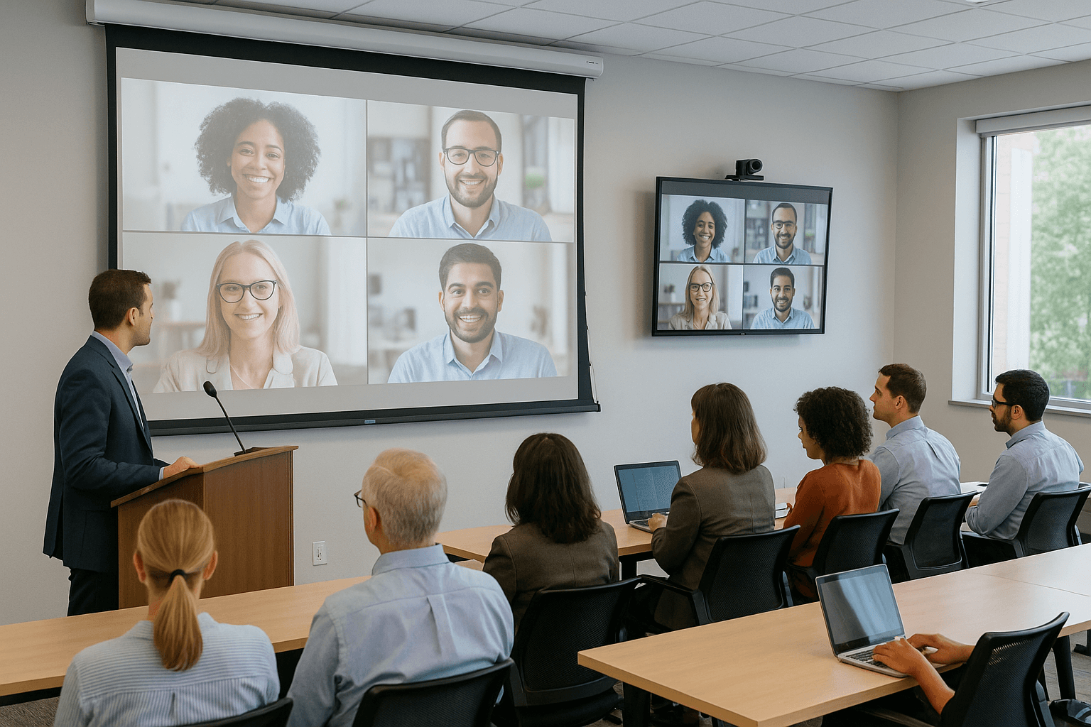 Hybrid conferences