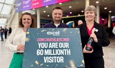 1. The lucky 60 millionth visitor to Excel was Nigel Fowler visiting from Cardiff
