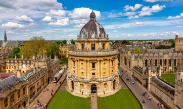 Oxford cityscape with Radcliffe Camera, UK