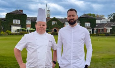 Tom Shepherd with Chef