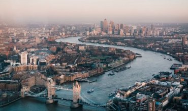 Aerial view of London