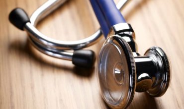 Blue stethoscope
